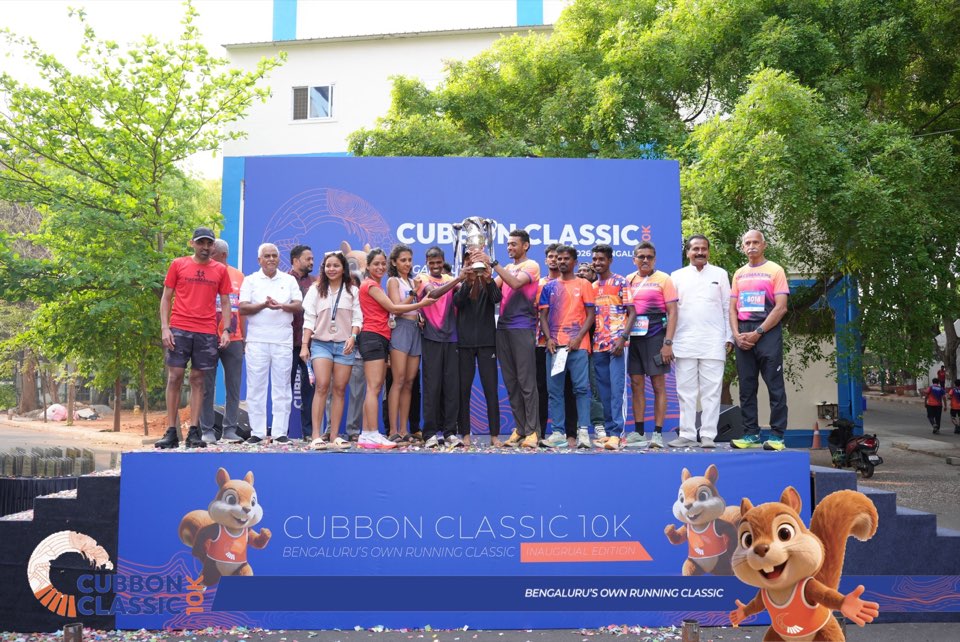 Clubs lifting the rolling trophy