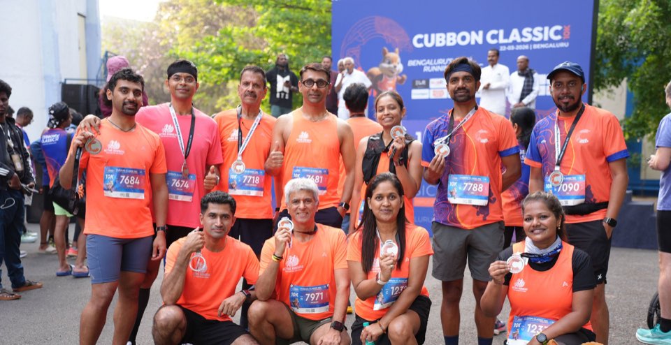 Finishers together as the Habba begins
