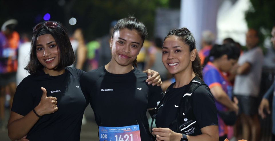 Friends after the race at the Habba