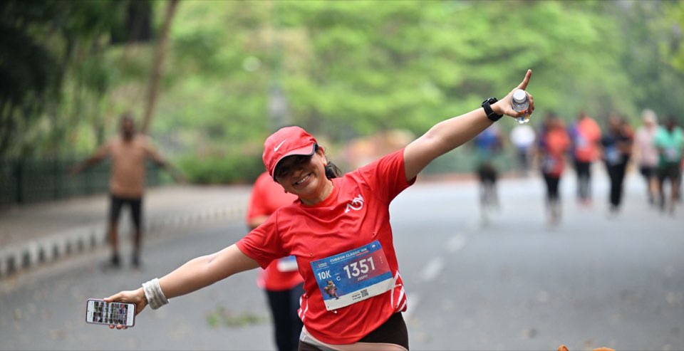 Runners on the Cubbon Classic loop